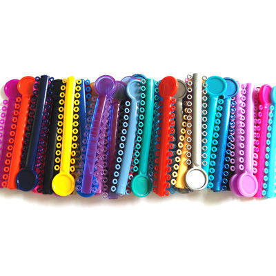 ISO-standaard kleurrijke elastische bandringen voor comfortabele orthodontische behandeling