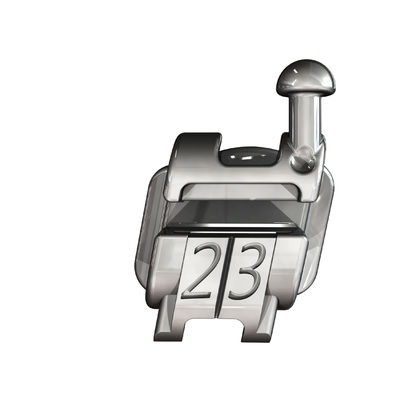 Handmatige krachtbron's zelf bindende sandblasted MBT brackets voor orthodontische oplossing