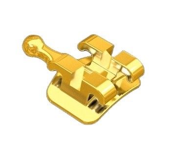 0.022/0.018 Slotgrootte DTC Orthodontische tandheelkundige gouden beklede brackets Brace Ortho stof