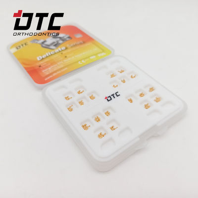 CE gecertificeerd DTC Orthodontic Dental Roth MBT Golden Delicate Series Brackets met haken Machinery Power Source