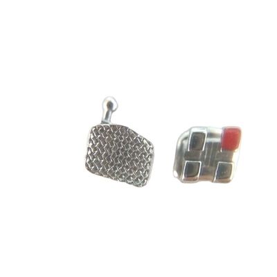 CE-certificering DTC MIM-technologie Orthodontic Brackets with Mesh Base Braces 3W/Hook