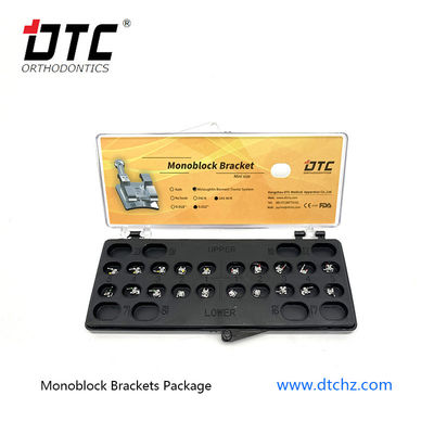 DTC Mim Monoblock Orthodontic Laser Dental Bracket MBT Roth Metal Brace met 3W/Hook