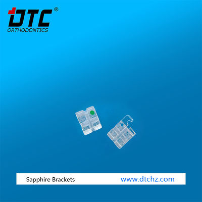 Orthodontische behandeling met DTC Sapphire Bracket Dental Brace ISO Standard