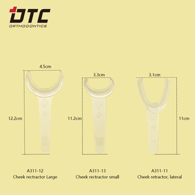 Orthodontische materialen DTC-wangretractor voor tandheelkundige ingrepen in grote/kleine grootte
