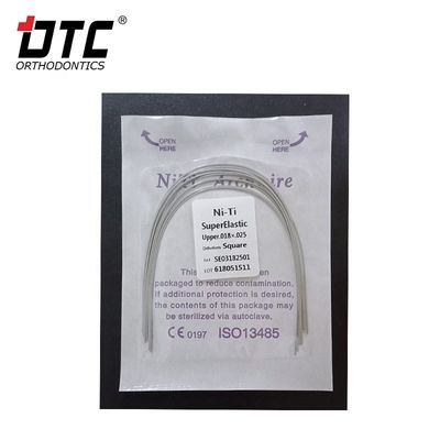 Orthodontische correctie met DTC Ronde NiTi Ovale Vierkante boogdraad en CE-certificering