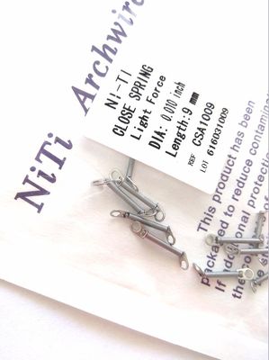 Houdbaarheidsduur 3 jaar tandheelkundige orthodontie open spoelvormen met 0,010&quot; / 0,012&quot; diameter